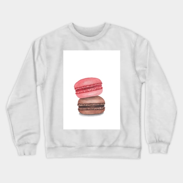 Macarons watercolor Crewneck Sweatshirt by GinaaArts